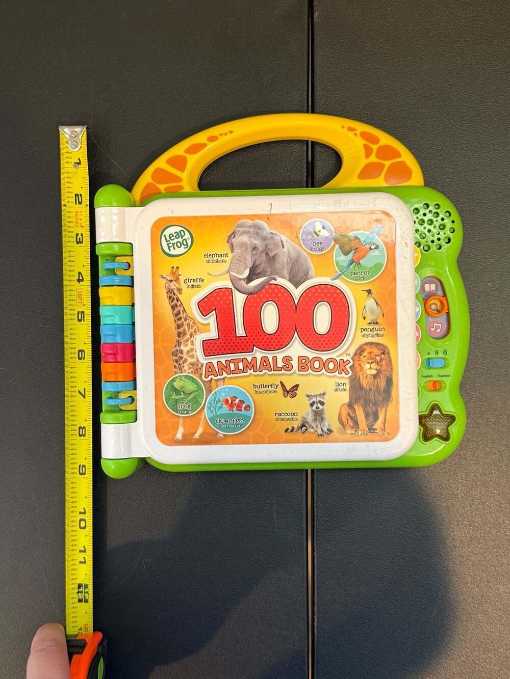LeapFrog 100 Animals Book Interactive Bilingual English/Spanish Toy